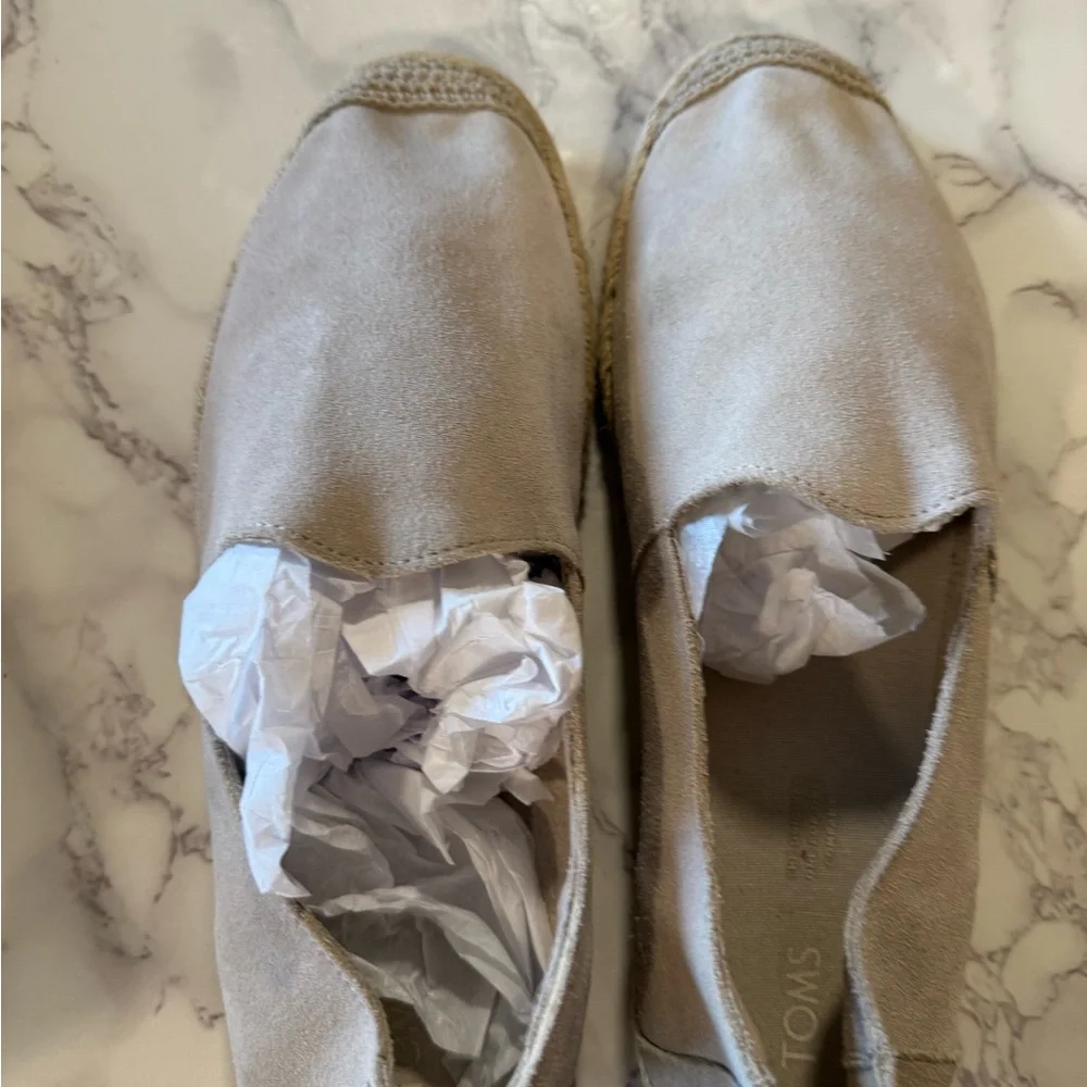 Toms Beige Suede Espadrilles